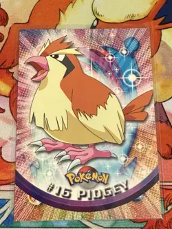 PIDGEY #16 BLUE LOGO NON-HOLO SERIES 1 TOPPS Pokemon - Image 1