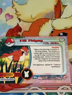 PIDGEY #16 BLUE LOGO NON-HOLO SERIES 1 TOPPS Pokemon - Image 2
