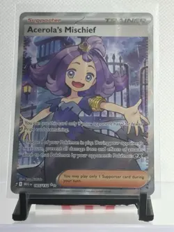 Acerola's Mischief 165/132 Mega Evolution Pokemon Full Art Trainer - Image 1