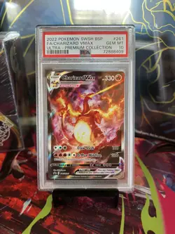 PSA 10 Pokemon TCG Charizard VMAX SWSH261 Black Star Promo - Image 1