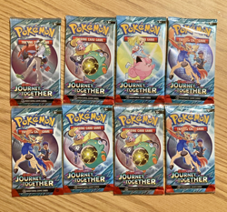 Pokemon TCG Journey Together Booster Pack Lot - 8 Packs - English - Image 1