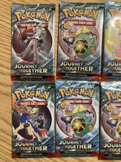 Pokemon TCG Journey Together Booster Pack Lot - 8 Packs - English - Image 3