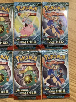 Pokemon TCG Journey Together Booster Pack Lot - 8 Packs - English - Image 4