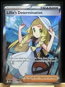 Pokemon Lillie’s Determination 169/132 ME01: Mega Evolution Ultra Rare Holo NM - Image 1