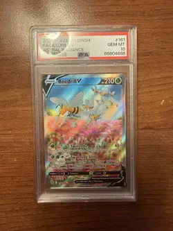 PSA 10 Beedrill V Alt Art 161/189 Astral Radiance Pokemon TCG 2022 161 Gem Mint - Image 1