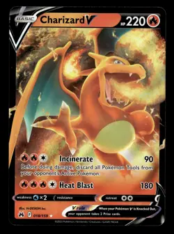 Charizard V 018/159 Ultra Rare Crown Zenith Pokemon Card - Image 2
