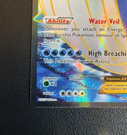 Pokemon TCG Wailord EX #147/160 Primal Clash - XY Full Art - NM - Image 5