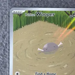 Paldea Evolved Paldean Wooper 221/193 Illustration Rare Pokemon NM/M - Image 3