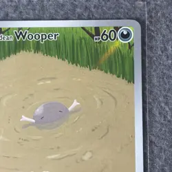 Paldea Evolved Paldean Wooper 221/193 Illustration Rare Pokemon NM/M - Image 4
