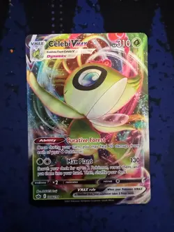 Pokemon tcg Chilling Reign Celebi VMAX 008/198 NM mint - Image 1
