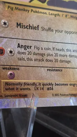 Pokemon Tcg Mankey 81/110 Legendary Collection Reverse Holo - Image 3