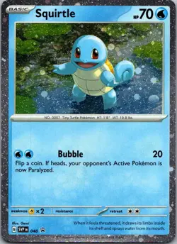 Squirtle - (Cosmos Holo) Promo SV: Scarlet & Violet Promo Cards 048 NM - Image 1
