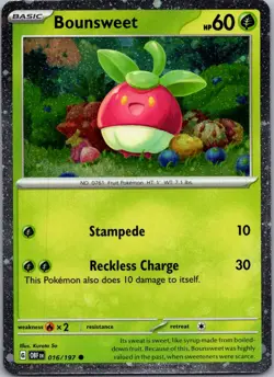 Bounsweet - (Cosmos Holo) Common Miscellaneous Cards & Products 016/197 NM - Image 1