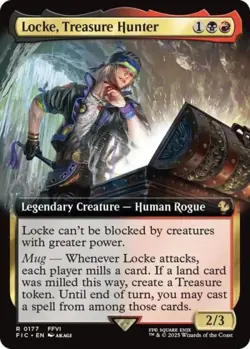 Locke, Treasure Hunter (Extended Art) -Foil Near Mint MTG - Image 1