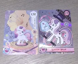 Sweetie Bell Hasbro Kayou My Little Pony 2 Card Lot Friendship Eternal English - Image 1