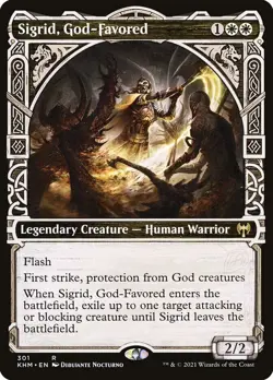 SIGRID, GOD-FAVORED (SHOWCASE) Kaldheim KHM Magic MTG MINT CARD - Image 1