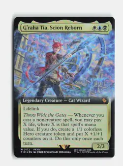 G'raha Tia, Scion Reborn (Extended Art) 172 Foil Commander: FINAL FANTASY MTG NM - Image 1