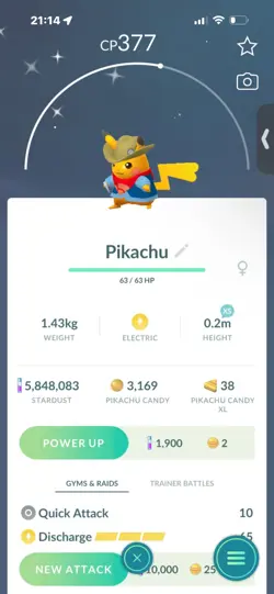 Pokemon Go Shiny Pikachu Excavator Costume - Image 1