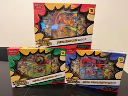 Pokemon Ascended heroes complete set Mega Ex boxes. Feraligatr, Meganium, EMBOAR - Image 1