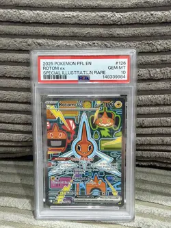 Rotom ex #126 PSA 10 GEM MINT 2025 Pokemon PFL Special Illustration Rare SIR - Image 1