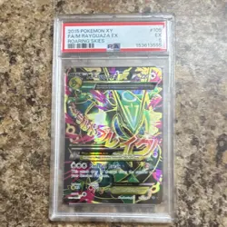 Pokemon 2015 Roaring Skies M Rayquaza EX Full Art Holo 105/108 PSA 5 - Image 1