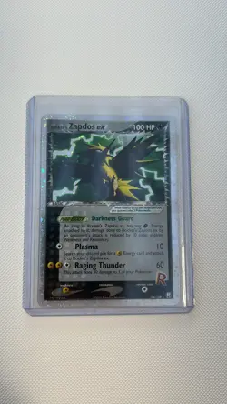 Pokemon TCG Rocket's Zapdos ex 106/109 EX Team Rocket Returns Ultra Rare Holo - Image 2