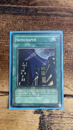 CRV-EN048 Skyscraper Super Rare 1st Edition YuGiOh LP/Played - Image 1