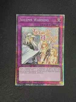 Solemn Warning (Starlight Rare) - YuGiOh! - Rarity Collection 5 - NM - English - Image 1