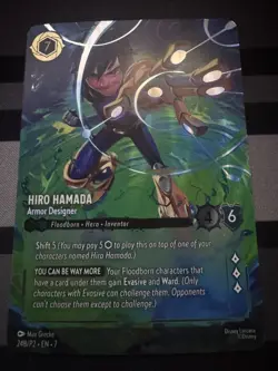 Disney Lorcana Hiro Hamada Store Championship Foil Enchanted Promo - Image 1