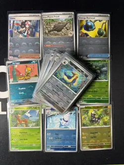 WHITE FLARE PokeBall Pattern Reverse Holo Lot Pokemon NM - 39 total cards - Image 1