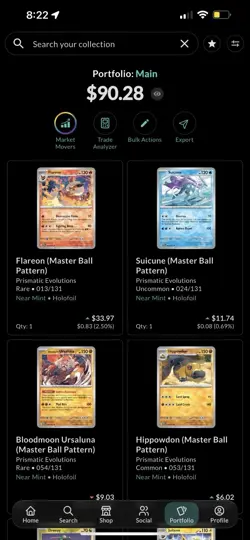 Prismatic evolution Pokeball/Masterball lot 50 cards - Image 1