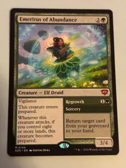 Emeritus of Abundance Secrets of Strixhaven Regular - Mythic Elf Druid - Image 1