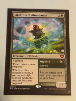 Emeritus of Abundance Secrets of Strixhaven Regular - Mythic Elf Druid - Image 4