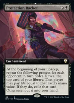 MTG - Protection Racket (Extended Art) [Streets of New Capenna Commander] - Image 1