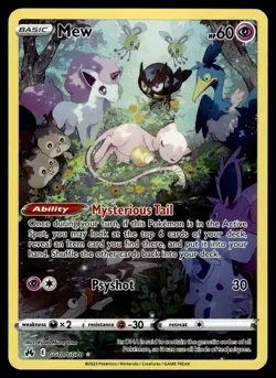 MEW - GG10/GG70 Holo Crown Zenith Galarian Gallery Pokemon NM - Image 1