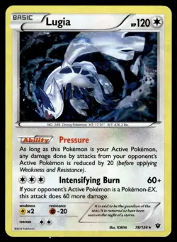 LUGIA - 78/124 Cracked Ice Holo Fates Collide Pokemon NM - Image 1