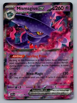 MISMAGIUS EX 036/094 DOUBLE RARE PHANTASMAL FLAMES POKEMON NM - Image 1