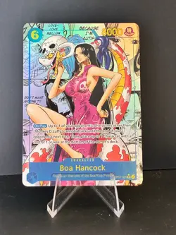 One Piece Boa Hancock OP07-051 SEC Manga Background Alt Art Custom/Fan-Art - Image 1