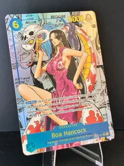 One Piece Boa Hancock OP07-051 SEC Manga Background Alt Art Custom/Fan-Art - Image 2