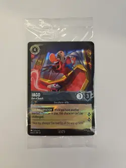 Disney Lorcana TCG Iago-Out of Reach 8/D23 Promo Foil Factory Sealed - Image 1