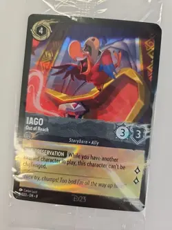 Disney Lorcana TCG Iago-Out of Reach 8/D23 Promo Foil Factory Sealed - Image 3