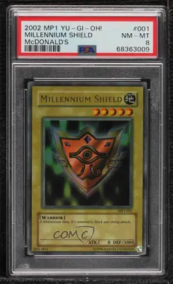 Millennium Shield YuGiOh McDonald's Promotional Series 1 PSA 8 2002 - Image 1