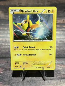 Pikachu Libre 30/30 Holo XY Trainer Kit: Pikachu Libre & Suicune Pokemon Card - Image 1