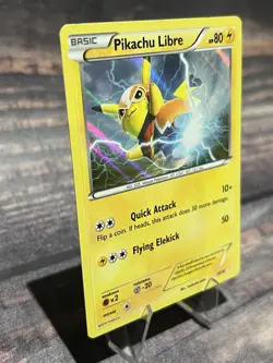 Pikachu Libre 30/30 Holo XY Trainer Kit: Pikachu Libre & Suicune Pokemon Card - Image 2