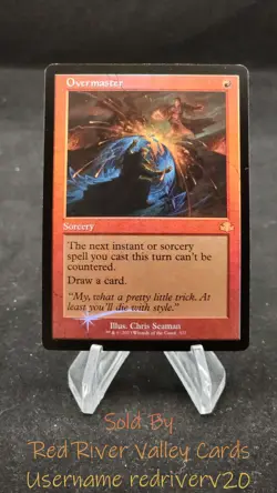 1x Overmaster (Retro Frame) FOIL Dominaria Remastered - DMR #327 IN HAND - Image 1