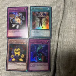 Yugioh 4 Card Bundle (1st Ed/LCYW) Mixed Conditions See Description - Image 1
