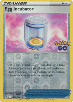 Egg Incubator 66/78 Reverse Holo | Pokemon GO | Pokemon Card - Image 1