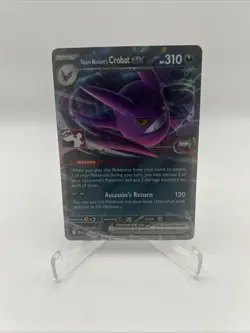 122/182 Team Rocket's Crobat ex Pokemon TCG Prize Pack Series 8 Stamped Destined - Image 1