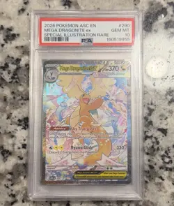 2026 Pokemon Ascended Heroes Mega Dragonite Ex SIR #290/217 PSA 10 GEM MINT - Image 1