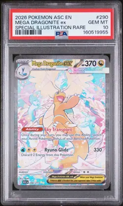 2026 Pokemon Ascended Heroes Mega Dragonite Ex SIR #290/217 PSA 10 GEM MINT - Image 3